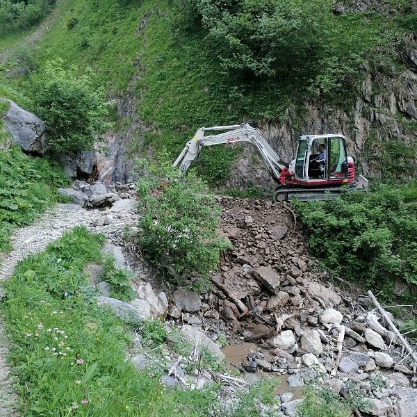 Brückenbau Hager Höhenweg