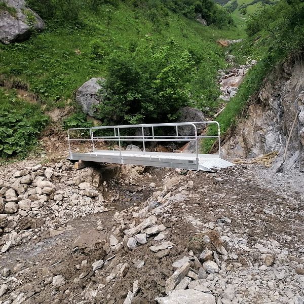 Brückenbau Hager Höhenweg