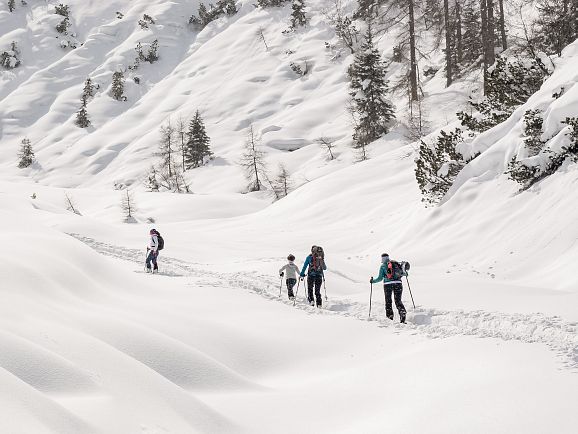 Skitouren einsamer Weg